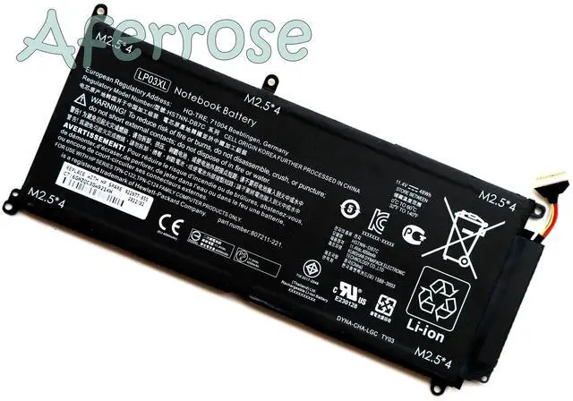 Main image of LP03XL Battery for HPEnvy 14-j 15-ae000 15-AH 15-ah000 Series HSTNN-DB6X 807417-005