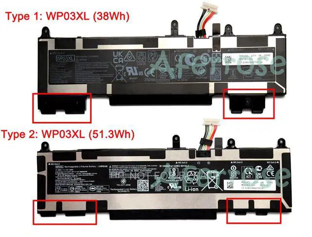 Main image of WP03XL New Battery for HPEliteBook 830 860 845 840 1040 G9 Series HSTNN-LB8W HSTNN-OB2J M64305-421 M64304-AC1