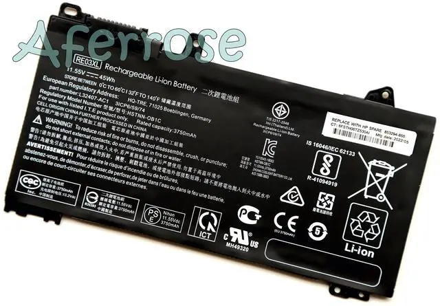Main image of New RE03XL Battery for HPProBook 430 440 445 450 455R G6 430 440 445 450 G7 Series L32656-005 HSTNN-DB9N