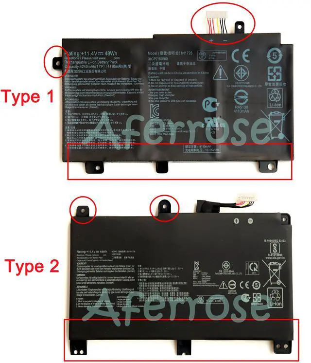Main image of B31N1726 New Battery For Asus Rog Strix G15 G512 G512LI G531 G531G G531GD G531GT FA506 FA706 FX504 FX86 FX80GM FX504GM FX505DY G731GT Series 31CP7/60/80 Type 2