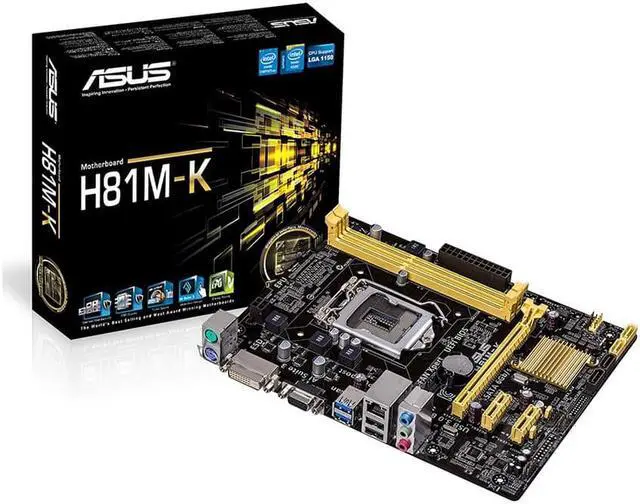Alt view image 5 of 7 - New Motherboard For Asus H81M-K1150 DDR3 Big Board