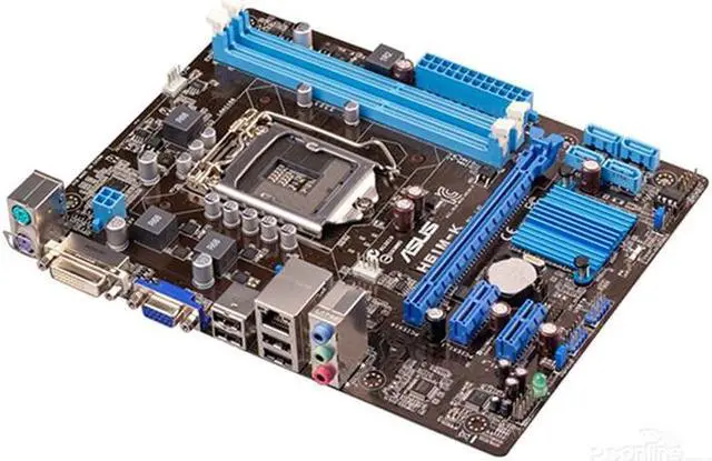 Alt view image 5 of 7 - New Motherboard For Asus H61M-K LGA1150 DDR3