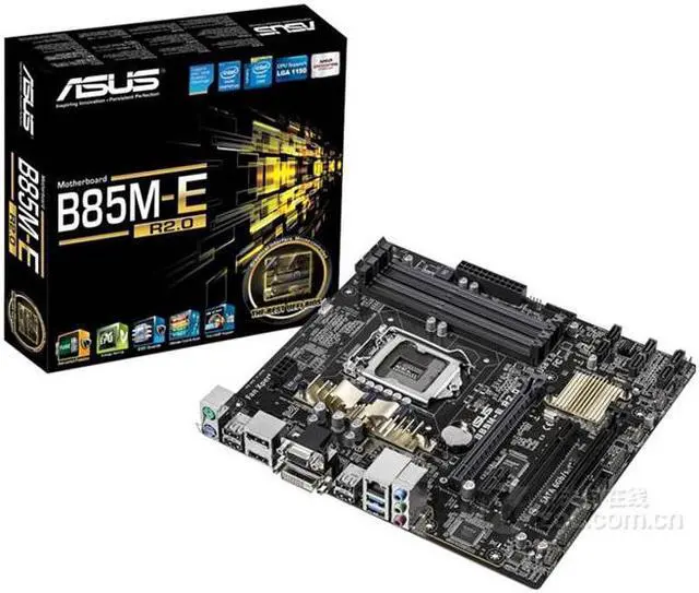 Alt view image 6 of 7 - New Motherboard For Asus H85M-E R2.0 LGA1150 DDR3