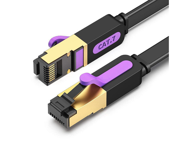 thumbnail image 2 of 7ft CAT6A Ethernet Patch Cable – 550 MHz RJ45 Network Cord – Gray (Unbranded/Generic) 2 of 4