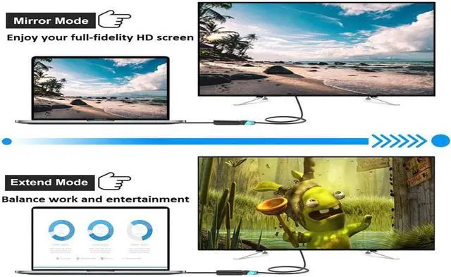 Alt view image 6 of 6 - DisplayPort to HDMI, 4K Gold-Plated DP Display Port to HDMI Adapter (Male to Female) Compatible for Lenovo Dell HP And More