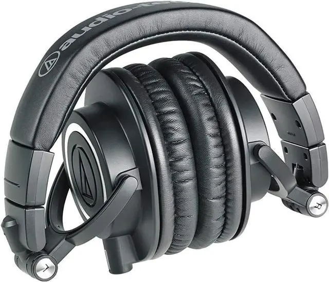 Alt view image 3 of 6 - Audio-Technica ATH-M50X Professional Studio Monitor Headphones, Black, Professional Grade,  with Detachable Cable