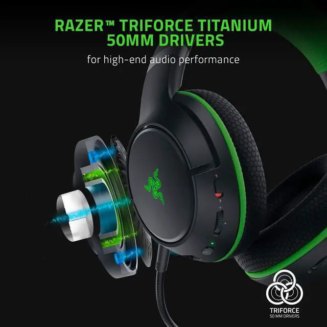 Alt view image 2 of 7 - Kaira Pro Wireless Gaming Headset for Xbox Series X|S, Xbox One: Triforce Titanium 50mm Drivers - Supercardioid Mic - Dedicated Mobile Mic - EQ Pairing - Xbox Wireless & Bluetooth 5.0 - Black