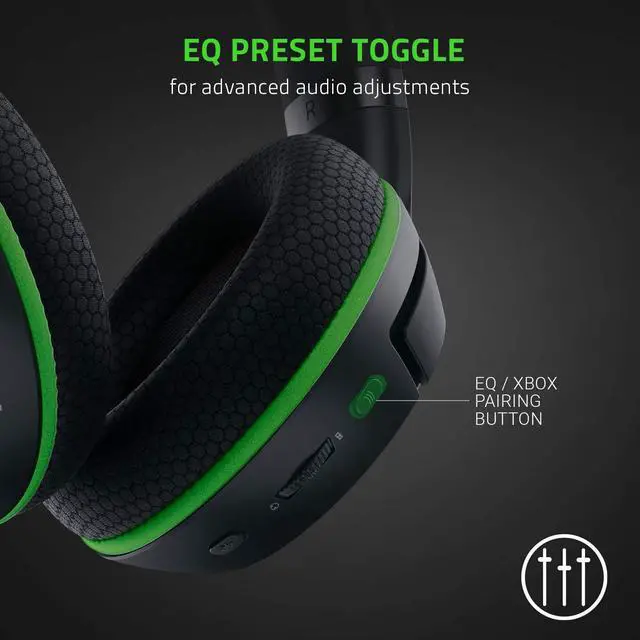 Alt view image 7 of 7 - Kaira Pro Wireless Gaming Headset for Xbox Series X|S, Xbox One: Triforce Titanium 50mm Drivers - Supercardioid Mic - Dedicated Mobile Mic - EQ Pairing - Xbox Wireless & Bluetooth 5.0 - Black