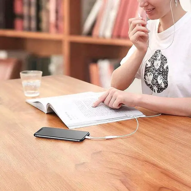 Alt view image 2 of 7 - iPhone 3.5 mm Headphone Jack Adapter, 1 Pack iPhone 3.5mm Headphones/Earphones Jack Aux Audio Dongle Adapter Compatible for iPhone 14 13 12 11 XS XR X 8 7, Support All iOS