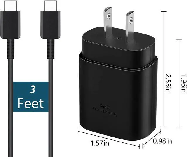 Alt view image 6 of 6 - Type USB C Charger, 25W Samsung Super Fast Charger with Type C Charger Cable 3ft Type C Charger Fast Charging for Samsung Galaxy S23 Ultra/S23/S23+/S22/S22 Ultra/S22+/S21 Ultra/S20 Ultra/Note 20