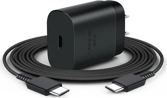 Main image of Universal Type-C USB C 25W Charger & Cable 3ft for Samsung Galaxy S23/S22/S21/S10 Note 20/10, Google Pixel 7/6/5, Motorola Edge moto G, OnePlus 8/8T/9/9T/10/10T/11/ Nord/ ,Apple iPad Pro/Air/Mini