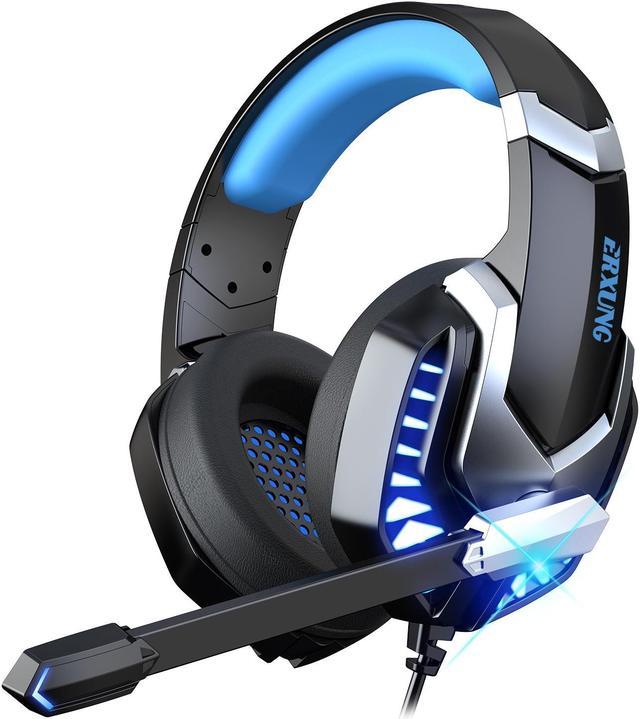 Stereo Bass Surround Sound Pro Gaming Headset LED Light Headphones