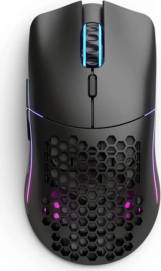 Alt view image 5 of 7 - Glorious Model O Wireless Gaming Mouse - Superlight, 69g Honeycomb Design, RGB, Ambidextrous, Lag Free 2.4GHz Wireless, Up to 71 Hours Battery - Matte Black