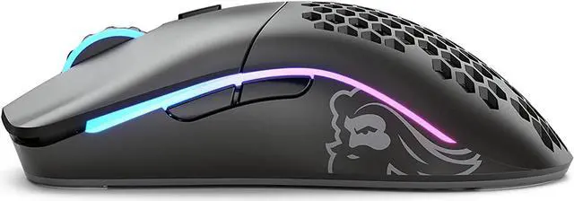 Alt view image 3 of 7 - Glorious Model O Wireless Gaming Mouse - Superlight, 69g Honeycomb Design, RGB, Ambidextrous, Lag Free 2.4GHz Wireless, Up to 71 Hours Battery - Matte Black