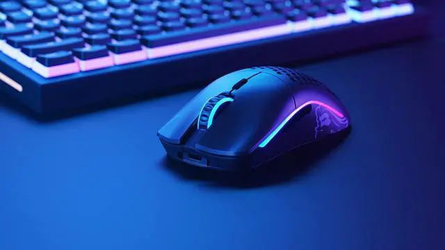 Alt view image 6 of 7 - Glorious Model O Wireless Gaming Mouse - Superlight, 69g Honeycomb Design, RGB, Ambidextrous, Lag Free 2.4GHz Wireless, Up to 71 Hours Battery - Matte Black
