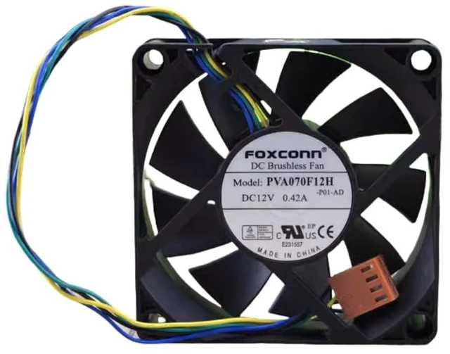 Main image of New PVA070F12H 12V 0.42A 7cm Four Lines 70*70*20mm Square Cooling Fan