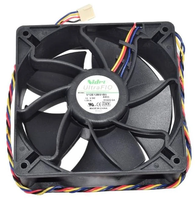 Main image of New V12E12BS1B5-07 12V 1.85A 12038 120*120*38mm Four-Wire with Temperature Control Fan