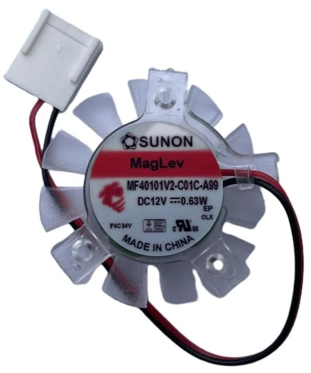 Main image of For MF40101V2-C01C-A99 37mm Pitch 12V 0.63W 20*26*26mm Graphics Card Silent Fan