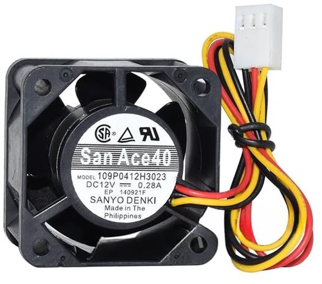 Main image of For SANYO 109P0412H3023 0.28A 4CM 4028 12V 40*40*28mm 3 Pins Computer Cooling Fan