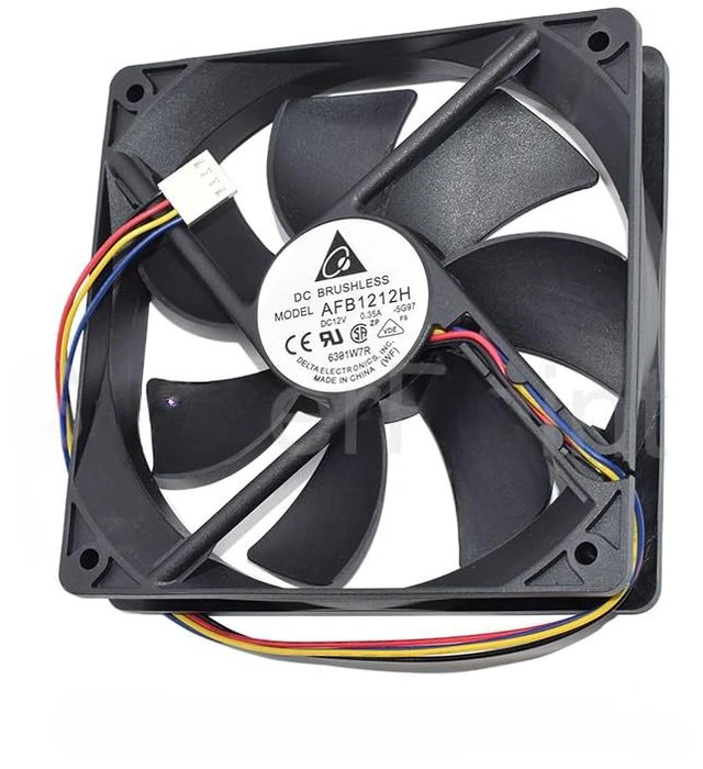 Main image of New 4-Line PWM Speed Regulation 120x120x25MM Cooling Fan AFB1212H DC12V 0.35A 0.80A 12CM 12025 Double Ball Fan (AFB1212H)
