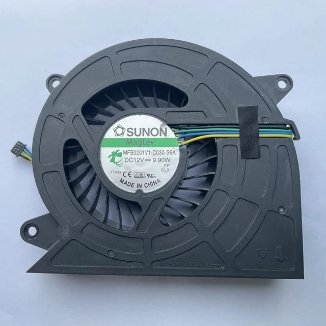 Alt view image 2 of 6 - MFB0201V1-C030-S9A P/N 00KT209 New DC12V 9.9W CPU Notebook 4-Wire Cooling Fan for Lenovo AIO A7300 400V310z A5000 V530-22IC Y910