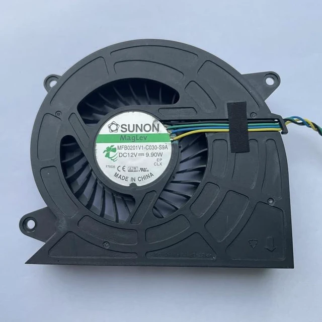 Alt view image 3 of 6 - MFB0201V1-C030-S9A P/N 00KT209 New DC12V 9.9W CPU Notebook 4-Wire Cooling Fan for Lenovo AIO A7300 400V310z A5000 V530-22IC Y910