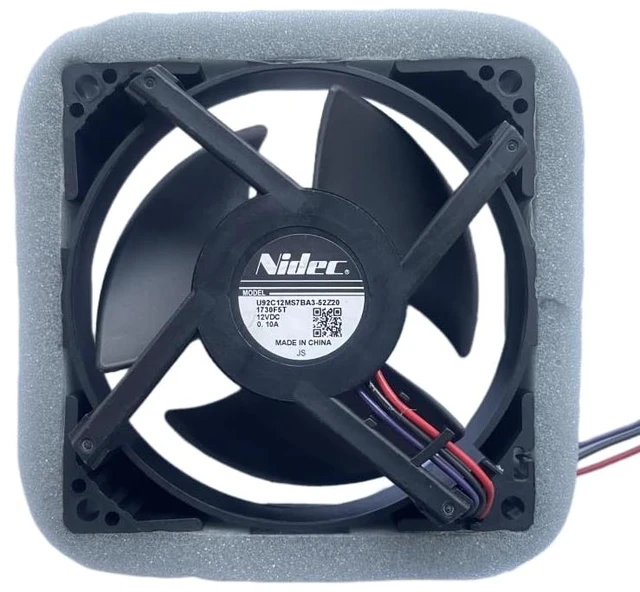 Alt view image 3 of 6 - New U92C12MS7BA3-52 DC12V 0.10A 9CM 3-Pin Cooling Fan