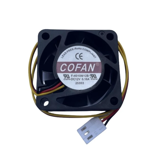 Main image of for COFAN F-4010M12B Server DC12V 0.16A 40 * 40 * 10mm 3-Wire Cooling Fan