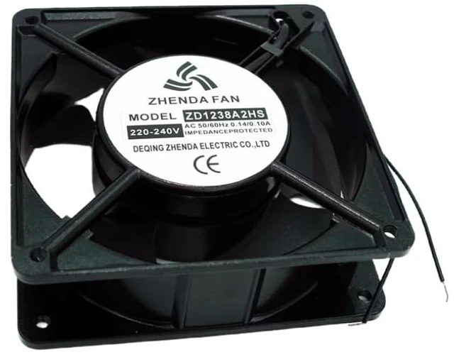 Alt view image 2 of 4 - for ZD1238A2HS AC 220V/240V 0.14A/0.1A 12038 12CM Axial Cooling Fan 120 * 120 * 38mm