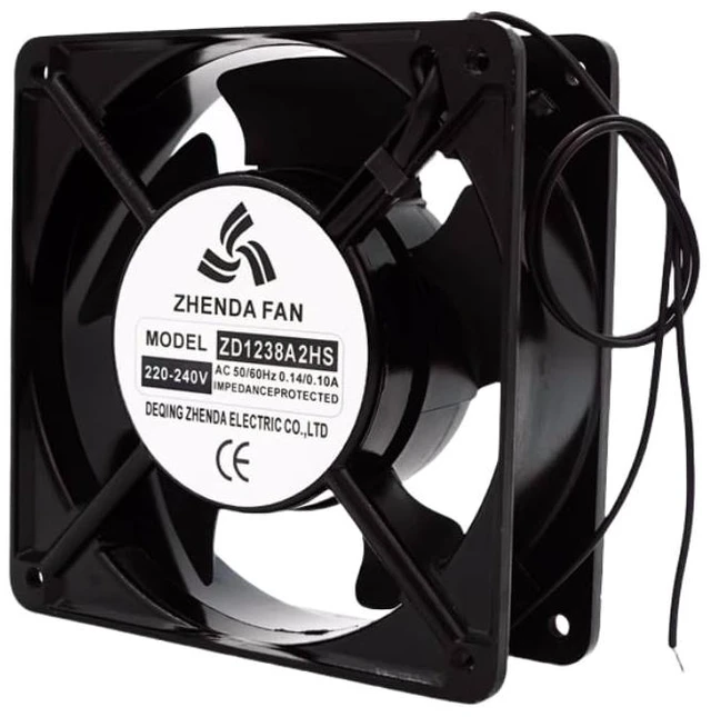 Main image of for ZD1238A2HS AC 220V/240V 0.14A/0.1A 12038 12CM Axial Cooling Fan 120 * 120 * 38mm
