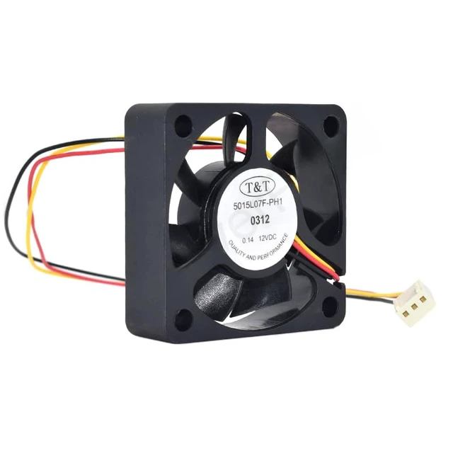 Alt view image 2 of 3 - for T&T 5015L07F-PH1 DC12V 0.14A 3pin 3wire 5015 50 * 50 * 15mm Cooling Fan
