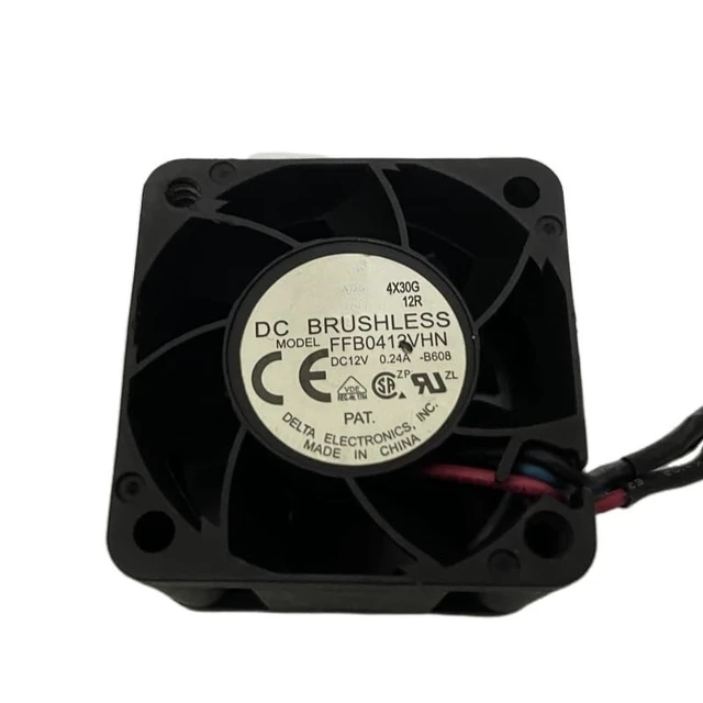 Alt view image 4 of 6 - FFB0412VHN 40 * 40 * 28MM 0.24A 4028 12V Three Lines Square Fan for Delta Electronics DC Brushless Cooling Fan