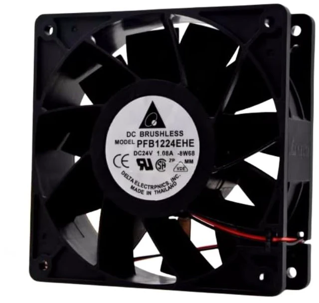 Alt view image 4 of 6 - For Delta PFB1224EHE 12CM 120*120*38mm 24V 1.08A Two Lines Inverter Fan