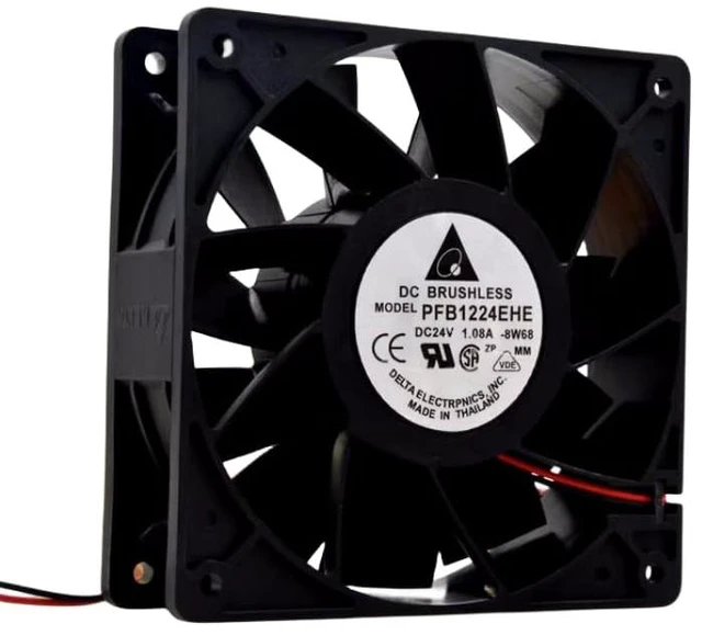 Alt view image 3 of 6 - For Delta PFB1224EHE 12CM 120*120*38mm 24V 1.08A Two Lines Inverter Fan
