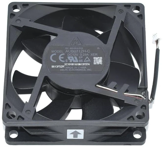 Main image of New for Delta AUB0712H-C DC 12V 0.29A 70 * 70 * 25mm 3-Wire Server Cooler Fan Square Cooling