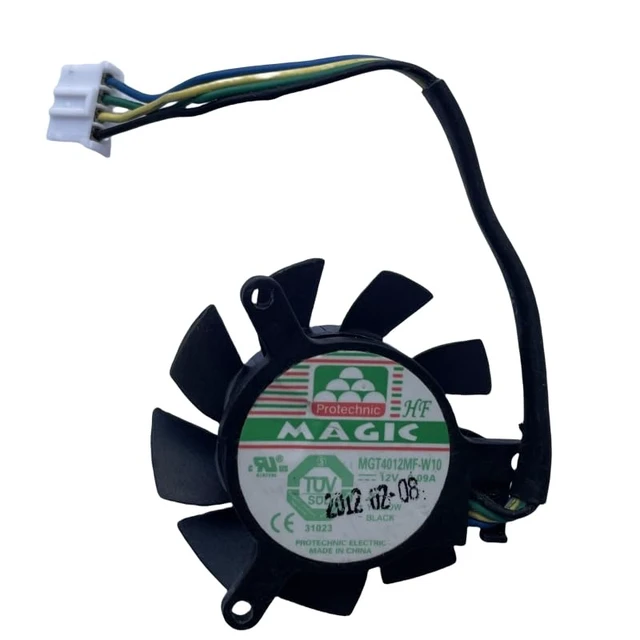 Main image of New MGT4012MF-W10 DC12V 0.09A Four Wires Mute Video Card Cooling Fan