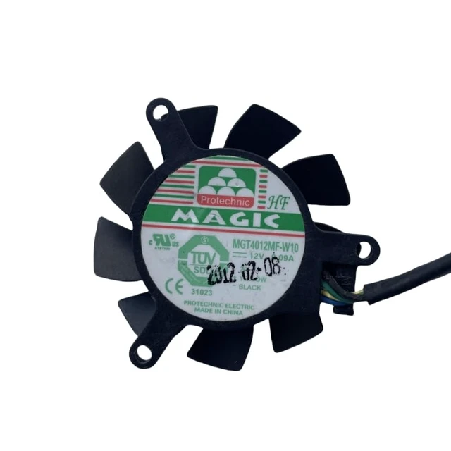 Alt view image 3 of 4 - New MGT4012MF-W10 DC12V 0.09A Four Wires Mute Video Card Cooling Fan