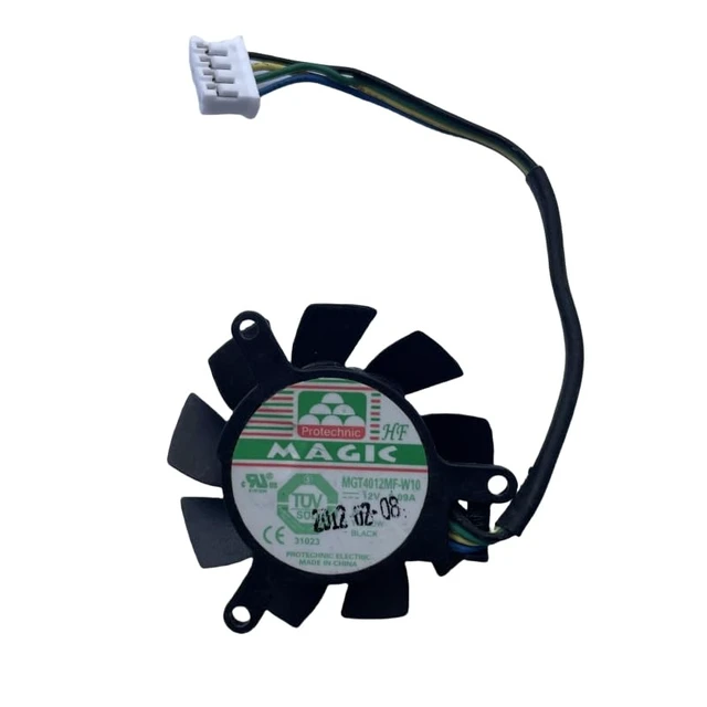 Alt view image 2 of 4 - New MGT4012MF-W10 DC12V 0.09A Four Wires Mute Video Card Cooling Fan