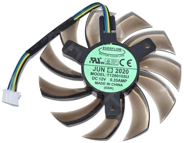 Main image of New For EVERFLOW T128010SU for GTX760 770 780 DC12V 0.35A Cooling Fan (1 fan)