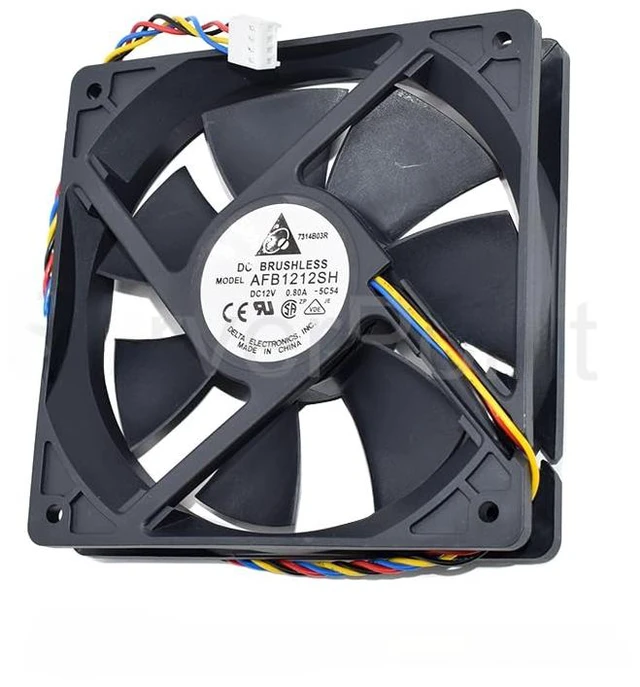 Main image of New 4-Line PWM Speed Regulation 120x120x25MM Cooling Fan AFB1212SH DC12V 0.80A 12CM 12025 Double Ball Fan (AFB1212SH)