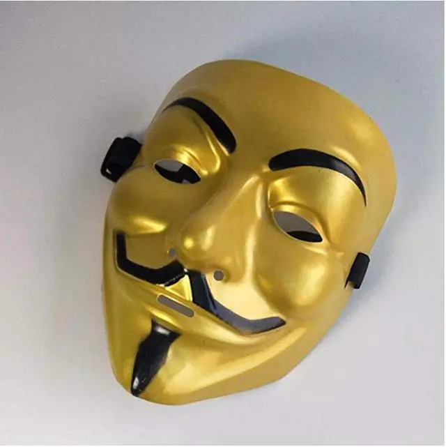 Alt view image 2 of 2 - PVC mask Cosplay Full face Film Theme Vendetta mask Pirate Halloween Grimace Masks Supplies 2Pcs
