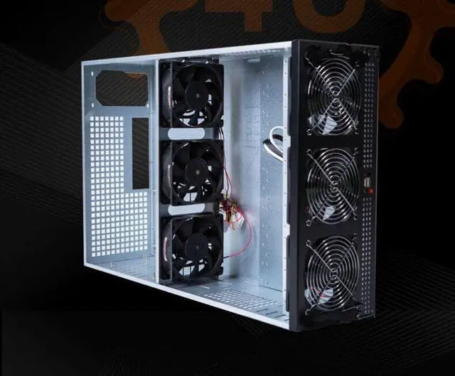 Alt view image 2 of 7 - 4U  Ethereum Chassis 68 330mm Graphics Card Multi-GPU Multi-graphics  Mine frame Computer Case
