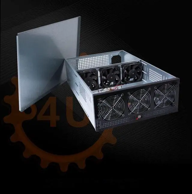 Alt view image 7 of 7 - 4U  Ethereum Chassis 68 330mm Graphics Card Multi-GPU Multi-graphics  Mine frame Computer Case