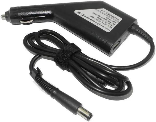 Main image of 19V 4.74A 7.4*5.0mm Dc Laptop Car Charger Power Supply Adapter for Pavilion DV3 DV4 DV5 DV6 5V 2.1A USB Phone Adapter