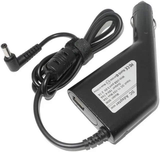 Main image of Universal Car Charger for Laptop 19V 4.74A 90W 5.5*2.5mm Dc Power Supply Adapter for Notebooks 5V 2.1A USB Charger