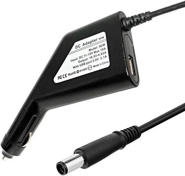 Main image of 19.5V 4.62A 90W Dc Car Charger Power Adapter for D505 D510 D610 D620 E5530 E5400 E6400 E6500 M70 Vostro 1014 1015 Laptop