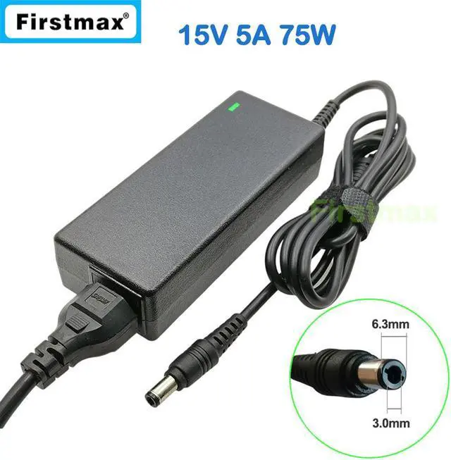 Main image of 15V 5A 75W laptop AC adapter charger for Toshiba Satellite Pro 4380 485 495 6050 6100 6300 A10 C A120 M15 S300 S300M