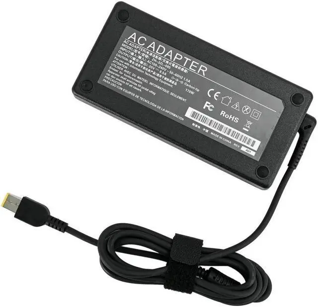 Main image of 20V 8.5A 170W AC Power Adapter for Legion Y720-15 Y7000P P50 P51 P70 P71 W540 W541 T440P Laptop Charger