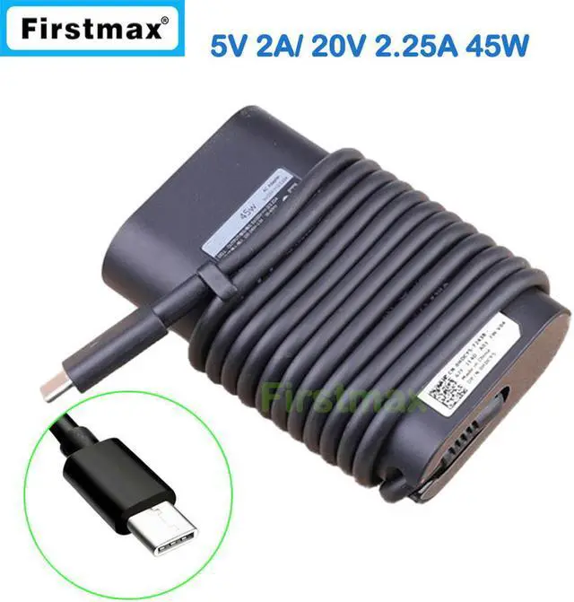 Main image of 5V 2A 20V 2.25A USB-C type C AC power adapter DA45NM150 for Latitude 11 5175 5179 12 5285 5289 7389 E7275 tablet pc charger