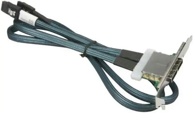 Main image of cable for Supermicro Internal to External 2 Port MiniSAS Cascading CBL-0352L 85cm Full Profile